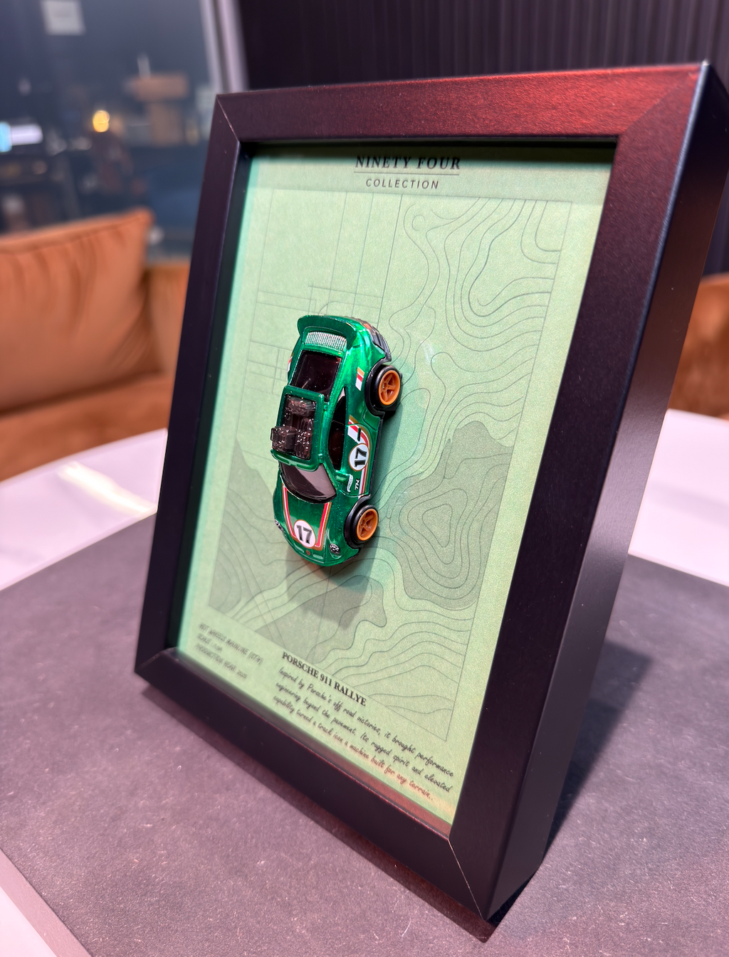 Porsche 911 Rallye – Topographic Series Wall Art (Super Treasure Hunt Edition, 5x7)